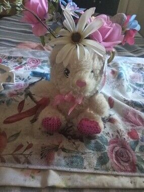 🧸 New With Tags Plush Bear With Pink Accents Cute Accessory🧸